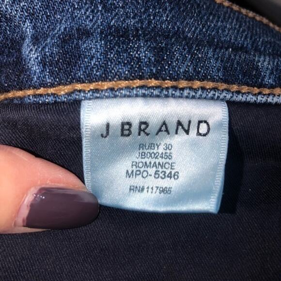 J Brand Ruby High Rise Cigarette Jeans in Romance 29 - Picture 8 of 10